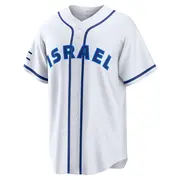 Men's Zack Gelof Israel Baseball Replica White 2026 World Classic Home Stadium Jersey